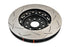 DBA 04-07 STi/2017 BRZ w/Perf. Pkg. 10 Hole Front Slotted 5000 Series 2/PC Rotor Assembled w/Blk Hat