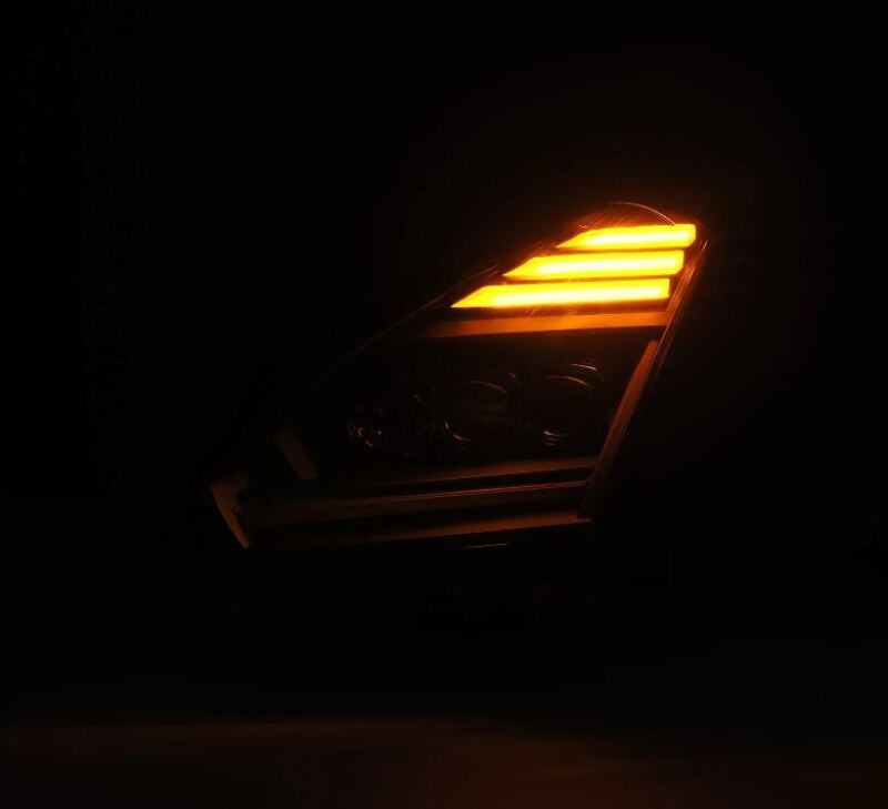 AlphaRex NOVA-Series LED Projector Headlights - Black for 09-25 Nissan GT-R