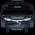 AWE Tuning Touring Edition Catback Exhaust Dual Chrome Silver Tip for Honda Civic /Acura Integra 3015-32331