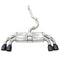 Invidia 2022+ Volkswagen Golf R MK8 76mm R400 Valved Cat Back Exhaust Straight Cut Black Tips