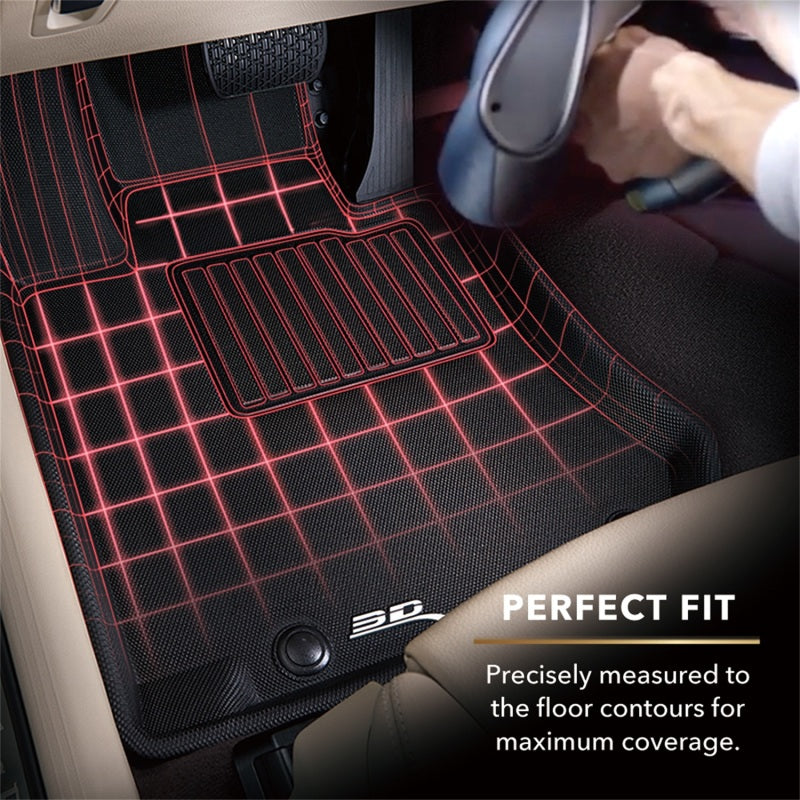 3D Maxpider 22-23 Lucid Air Kagu Floor Mat- Black R1 R2