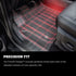 Husky Liners 2022 Ford Explorer WeatherBeater 2nd Seat Black Floor Liner