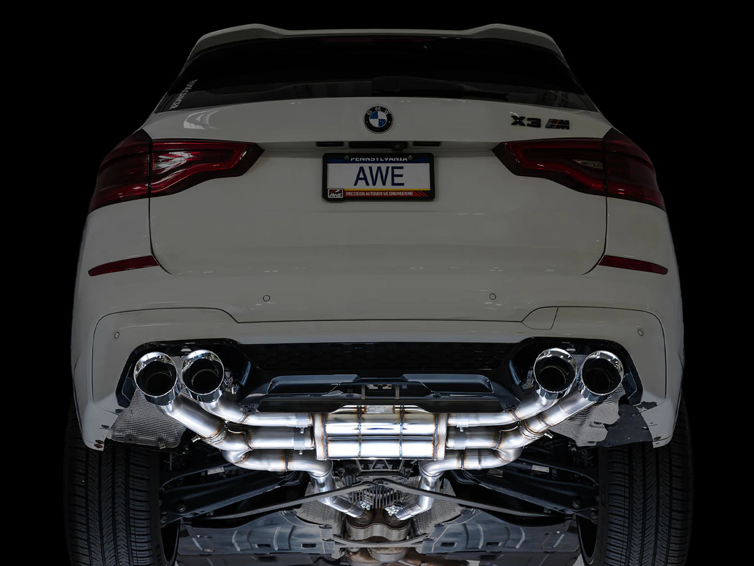 AWE Tuning SwitchPath Exhaust for 20-25 BMW X3 M / X4 M - Chrome Silver Tips