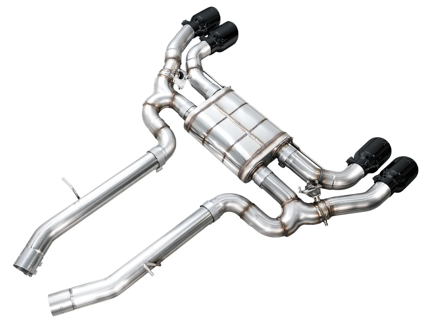 AWE Tuning SwitchPath Exhaust for 20-25 BMW X3 M / X4 M - Diamond Black Tips