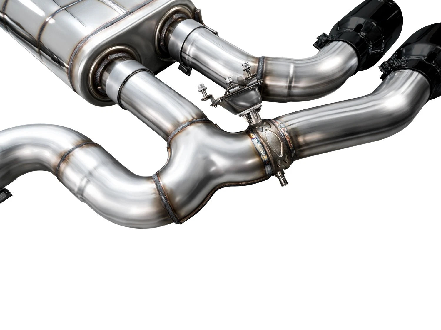 AWE Tuning SwitchPath Exhaust for 20-25 BMW X3 M / X4 M - Diamond Black Tips