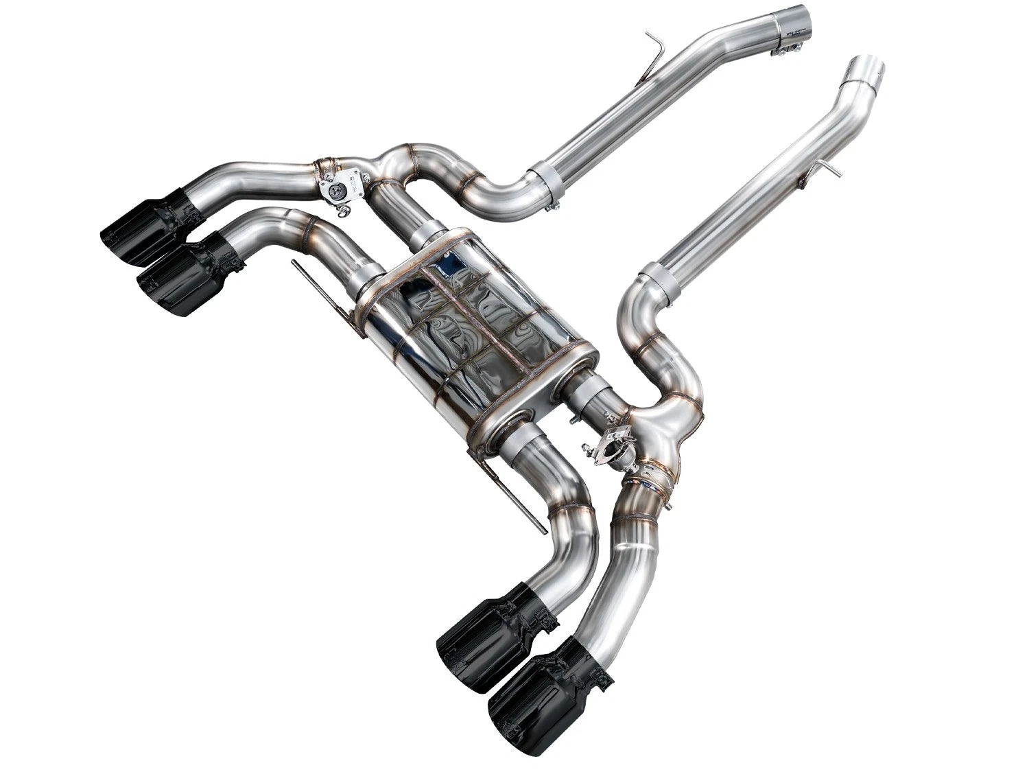 AWE Tuning SwitchPath Exhaust for 20-25 BMW X3 M / X4 M - Diamond Black Tips