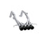 MBRP 14-19 Chevrolet Corvette 6.2L 3in Axle-Back Muffler Bypass Quad Exit Black Tips
