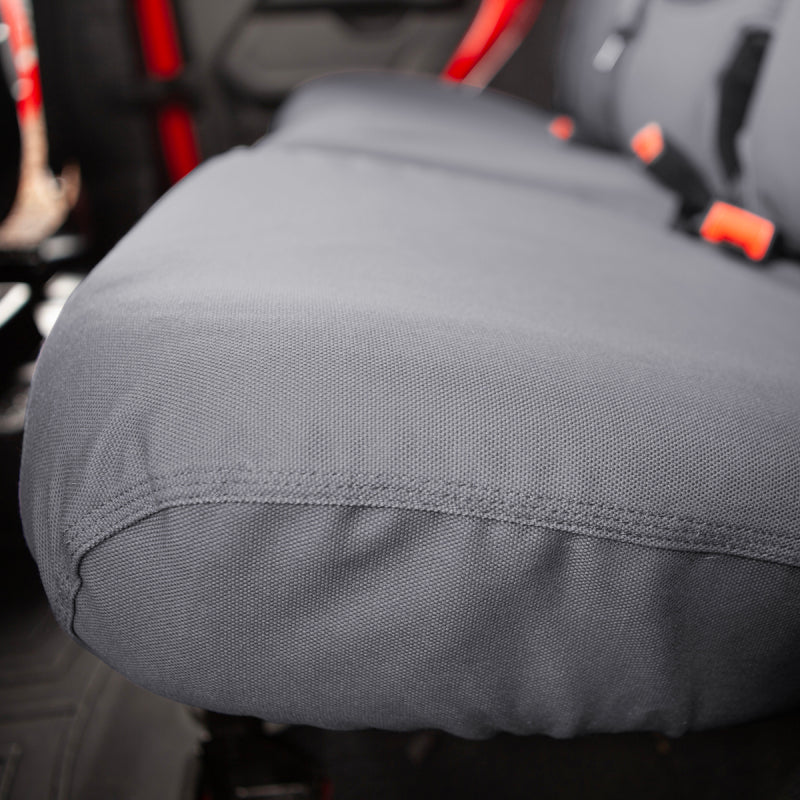 Covercraft 22-23 Jeep Grand Wagoneer (w/o Headrest) Polycotton SeatSaver Front Seat Covers - Gravel