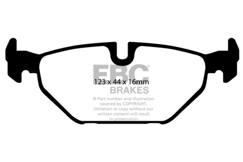 EBC 99-01 Saab 9-5 2.3 Turbo (Aero) Yellowstuff Rear Brake Pads