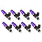 Injector Dynamics 1750-XDS - 60mm Length - 14mm Purple Top - 14mm Lower O-Ring (Set of 8)