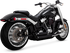 Vance and Hines 18-22 Harley Softail Wide Tire Shortshots Staggered Exhaust System - Black