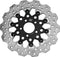 Twin Power 84-17 Big Twin Exc 08-17 FLH FLT Rear 11.5 Scalloped Floating Rotor Black Mesh