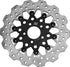 Twin Power 84-17 Big Twin Exc 08-17 FLH FLT Rear 11.5 Scalloped Floating Rotor Black Mesh