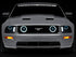 Raxiom 05-09 Ford Mustang w/ Halogen LED Halo Prjctr Headlights-Blk Hsng(Smoked Lens Exclude GT500)