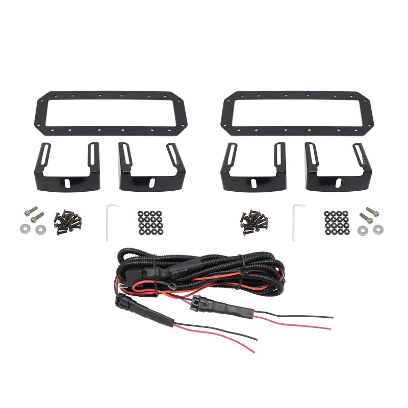 Westin HDX Flush Mount B-FORCE LED Light Kit (Set of 2) w/wiring harness - Black