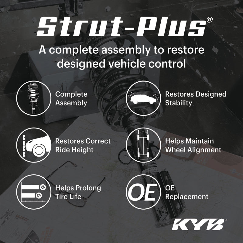 KYB Strut-Plus Assembly for 2015-2020 Toyota Sienna AWD, Front Left - SR4748