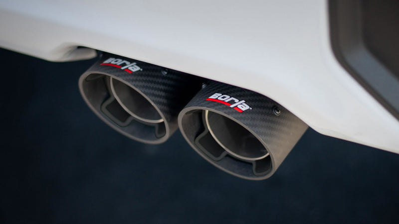 Borla Touring Catback Exhaust for 2024 Chevy Silverado 1500 6.2L V8 - CF Black