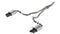 Borla ATAK Catback Exhaust Black Chrome Quad Tip for 2024 Ford Mustang Ecoboost 2.3L - Non-Active