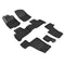 3D MAXpider 20132018 Mercedes-Benz GLS-Class/GL-Class Kagu 1st & 2nd & 3rd Row Floormats - Black