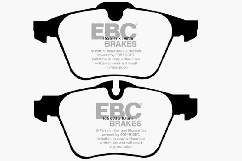 EBC 13-15 Jaguar XF 3.0 Supercharged Yellowstuff Front Brake Pads