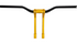Performance Machine Phatbar H-Bar Assy, 11-1/2in Riser, 1-1/4in Bar, Int Wire, Gauge Mnt - Gold Ops