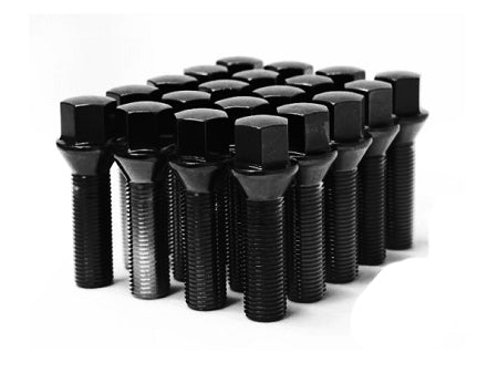 Wheel Mate Mevius Lug Bolt Set of 20 - Black 12x1.50 40mm Cone 60 DEG TAP