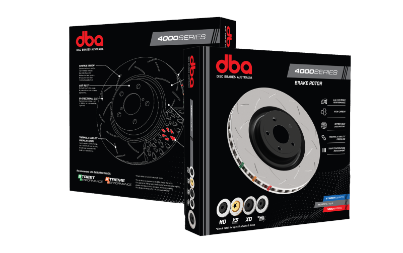 DBA 2015+ Dodge Charger/Challenger SRT Hellcat (w/Brembo Caliper) Rear Slotted 4000 Series Rotor