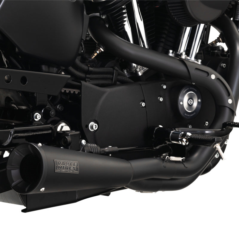 Vance & Hines HD Sportster 04-13 SS 2-1 Black Full System Exhaust