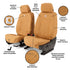 Covercraft 24-26 Jeep Wrangler Fr Buckets Carhartt SeatSaver Custom Front Row Seat Cover