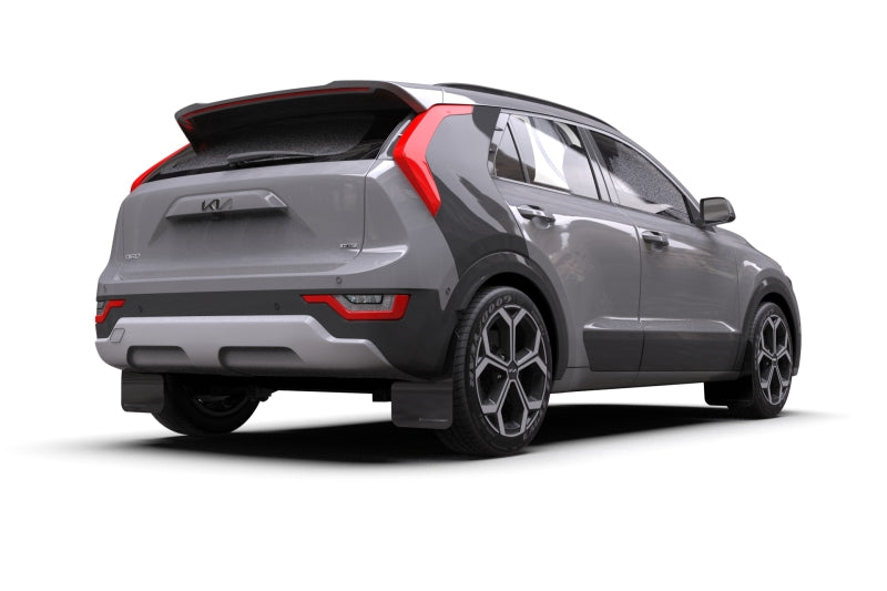 Rally Armor 2023 Kia Niro SG2 Black UR Mud Flap White Logo