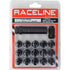 Raceline 12x1.5mm Spline Black Lug Nuts (16 Pack)