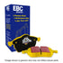 EBC 13-15 Jaguar XF 3.0 Supercharged Yellowstuff Front Brake Pads