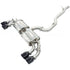 Invidia 2022+ Volkswagen Golf R MK8 76mm R400 Valved Cat Back Exhaust Straight Cut Black Tips