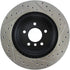 StopTech 06 BMW 330 / 07-09 BMW 335 Slotted & Drilled Right Rear Rotor