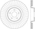 StopTech 14.5+ Ford Focus ST Front Right Slotted Performance Rotor