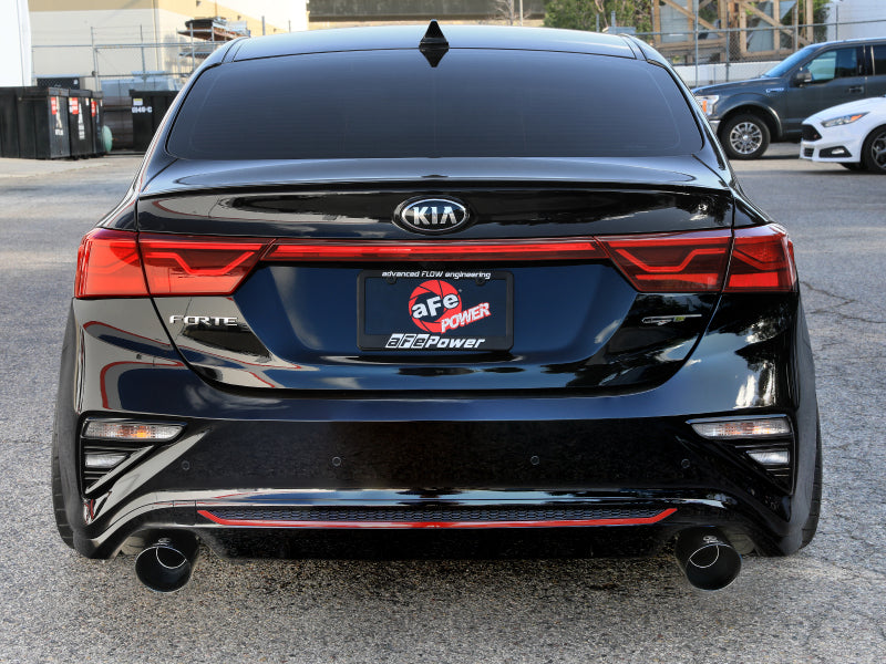 aFe Power Axle-Back Exhaust System with Black Tips for 2020-2021 Kia Forte GT 1.6L