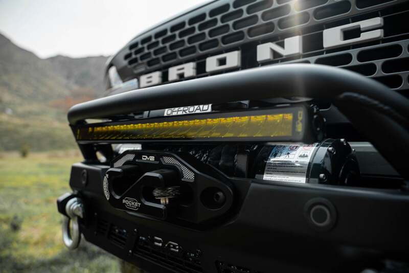 DV8 Offroad 20-Inch Elite Series Amber LED Light Bar for Vehicle Mounts - BE20SW105W-A