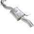 Invidia 2022+ Volkswagen Golf R MK8 76mm R400 Valved Cat Back Exhaust Rolled TI Tips