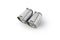 Remus Stainless Steel 102mm Straight Cut Chrome Tail Pipe Set (Quad Tips)
