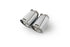 Remus Stainless Steel 102mm Straight Cut Chrome Tail Pipe Set (Quad Tips)
