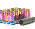Wheel Mate Muteki SR48 Open End Locking Lug Nut Set of 4 - Black 12x1.25 48mm