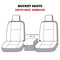 Covercraft 19-24 Dodge Ram Carhartt Super Dux SeatSaver Custom Front Row Seat Covers - Black