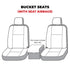 Covercraft 19-24 Dodge Ram Carhartt Super Dux SeatSaver Custom Front Row Seat Covers - Black