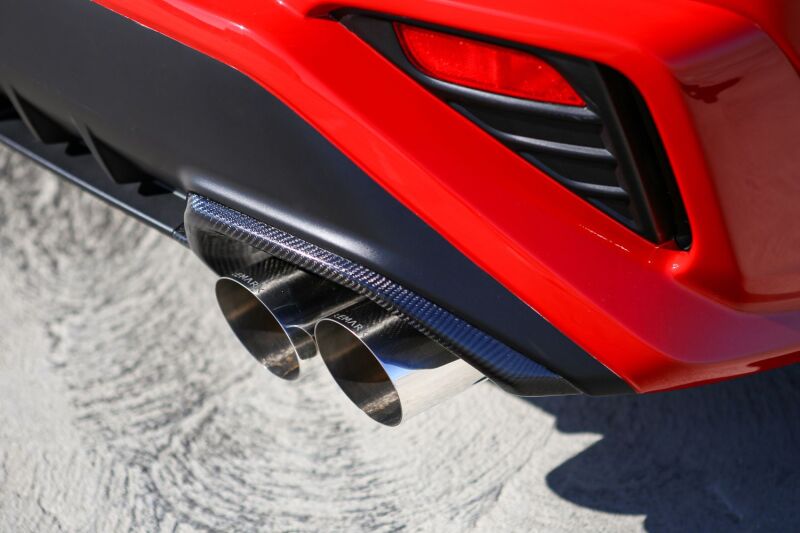 Remark 2022+ Subaru WRX Carbon Fiber Exhaust Finisher - Gloss Finish