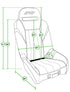 PRP Polaris RZR 570 GT/S.E. Suspension Seats Kit (Pair) - Black & Gray