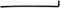 Gates 40inch L x 0.75inch ID -40 to 275 Deg F 90 Degree Molded Heater Hose