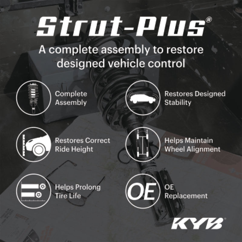 KYB Strut-Plus Assembly for 2016-2020 Jeep Grand Cherokee 3.6L, Front Left - SR4798