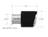 MBRP 15-23 Dodge Charger 5.7L/6.2L/6.4L T304 3in ID / 5in OD Out / 8in Length Angle Cut Carbon Tip