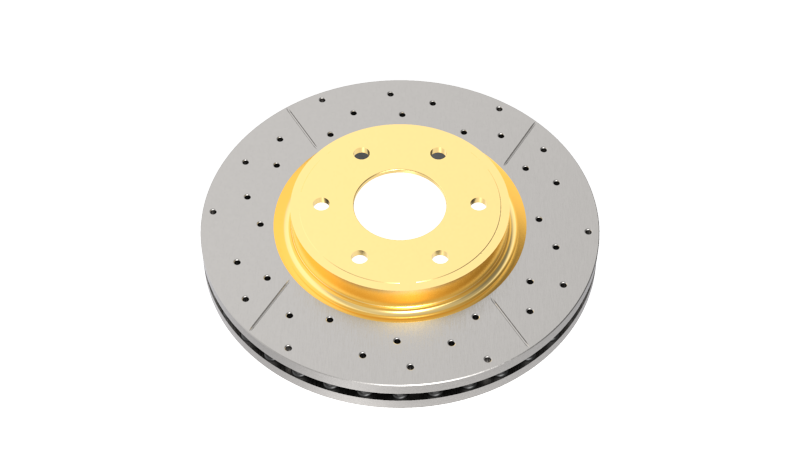 DBA 08+ Toyota Sienna 200 Series Front Cross Drilled & Slotted Street Series Rotor