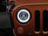 Raxiom 07-18 Jeep Wrangler JK LED Halo Headlights- Chrome Housing (Clear Lens)